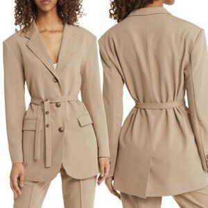 TOPSHOP‎ Women's NWT Belted Waist Trench Blazer Tan | Size 6